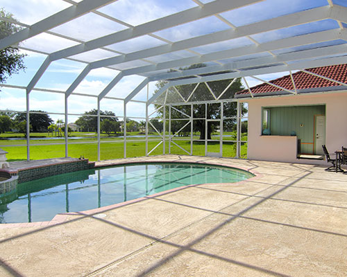 Pool enclosure cleaning